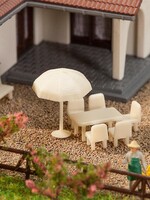 FALLER FALLER 272905 1/160 TAFELS STOELEN ZONNESCHERMEN
