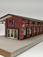 Modelhuizen.nl Station Ermelo 1:160 (bouwpakket in kleur, lasercut)