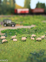 Van Petegem Scenery NS004 UK/AU Suffolk Sheep 10 stuks