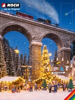 NOCH NOCH 65590 Bastel-Adventskalender “Weihnachtsmarkt” (H0)