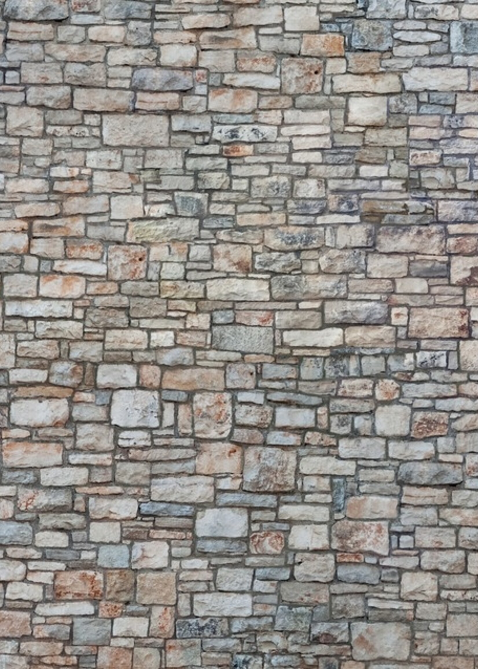 NOCH NOCH 56640 3D-Kartonplatte  “Bruchsteinmauer” H0