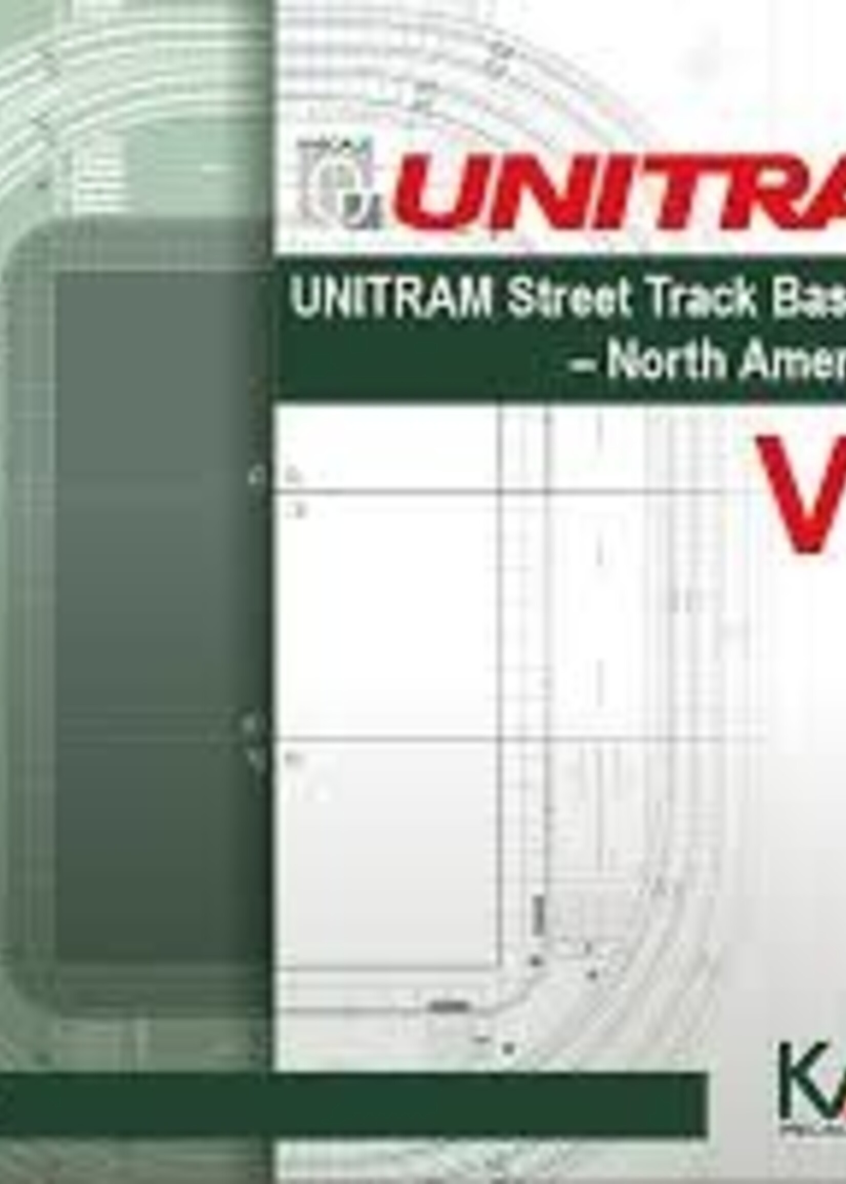 KATO KATO V60 Unitram Nordamerikanische Ausführung des V50 Rechtsverkehr, Gleis Oval + Portram grün (7078650)