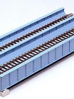 KATO KATO Blechträgerbrücken zweigleisig hellblau, 186 mm (7077217)