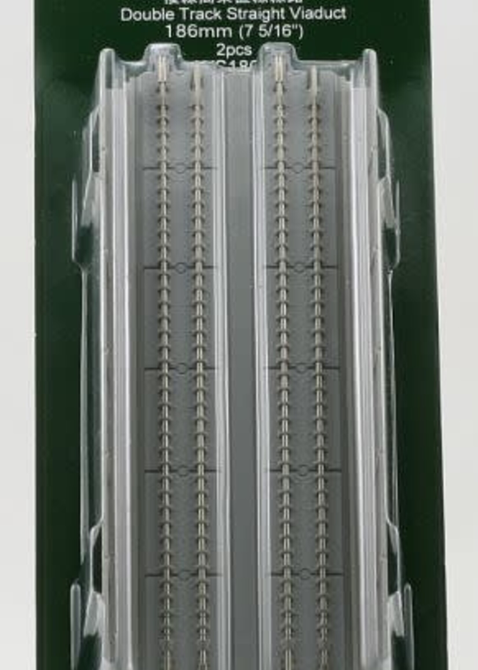 KATO KATO UNITRACK Viadukt-NBS 2-gleisig m. geradem Gleis 186 mm, 2 St. (7077005)