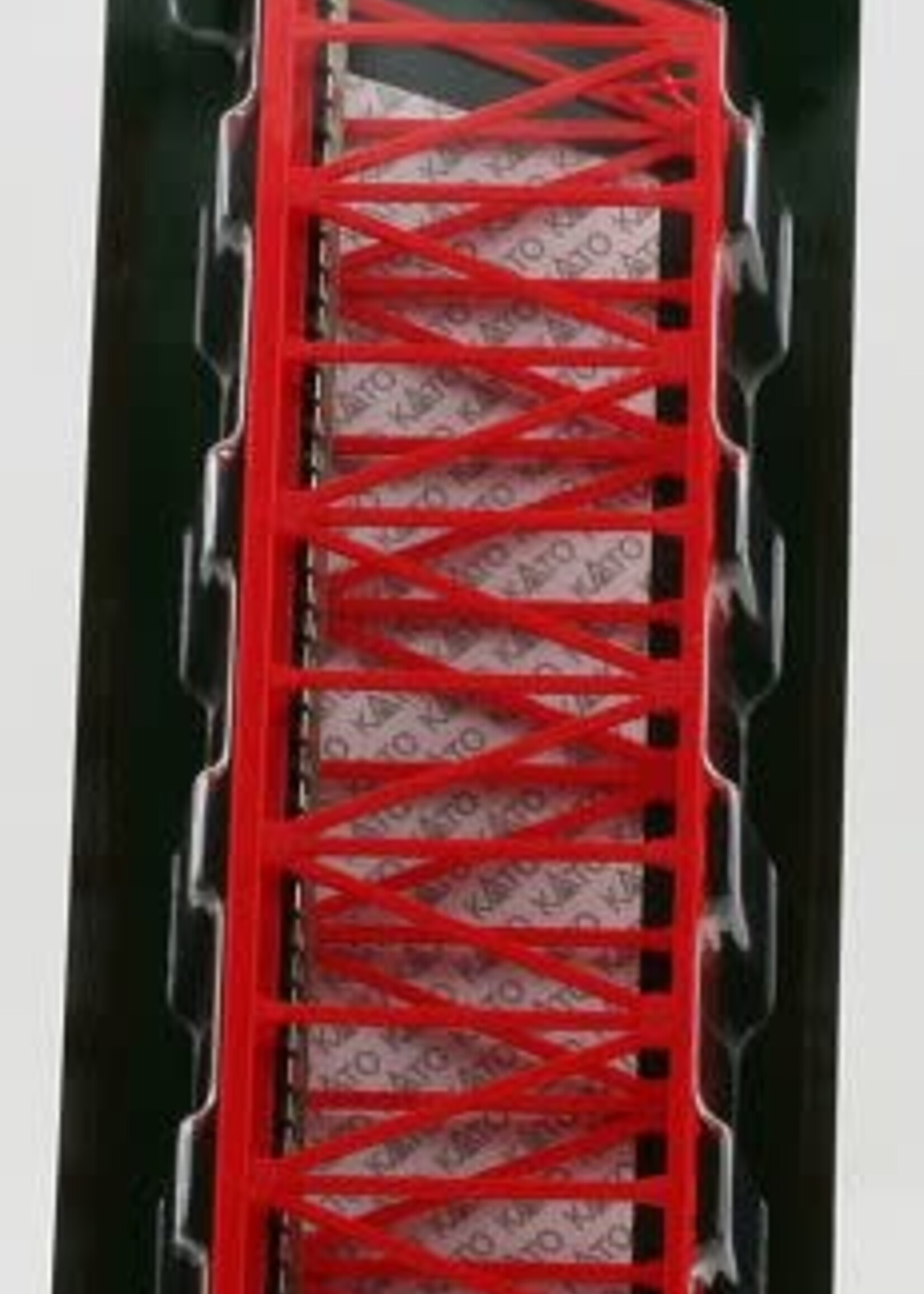 KATO KATO Kastenbrücke rot mit Gleis 1-gl., 248 mm (7077200)