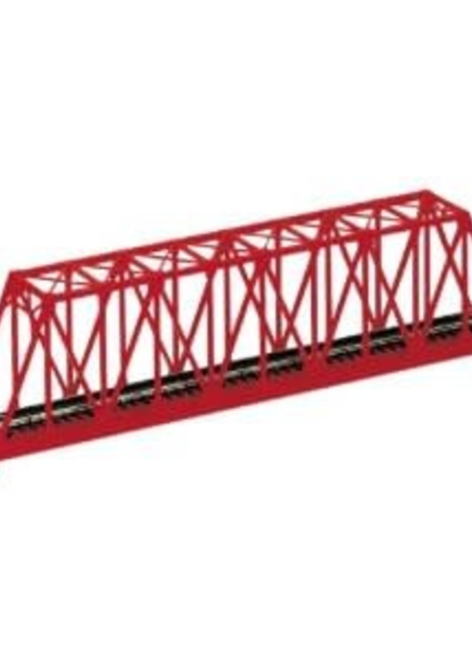 KATO KATO Kastenbrücke rot mit Gleis 1-gl., 248 mm (7077200)