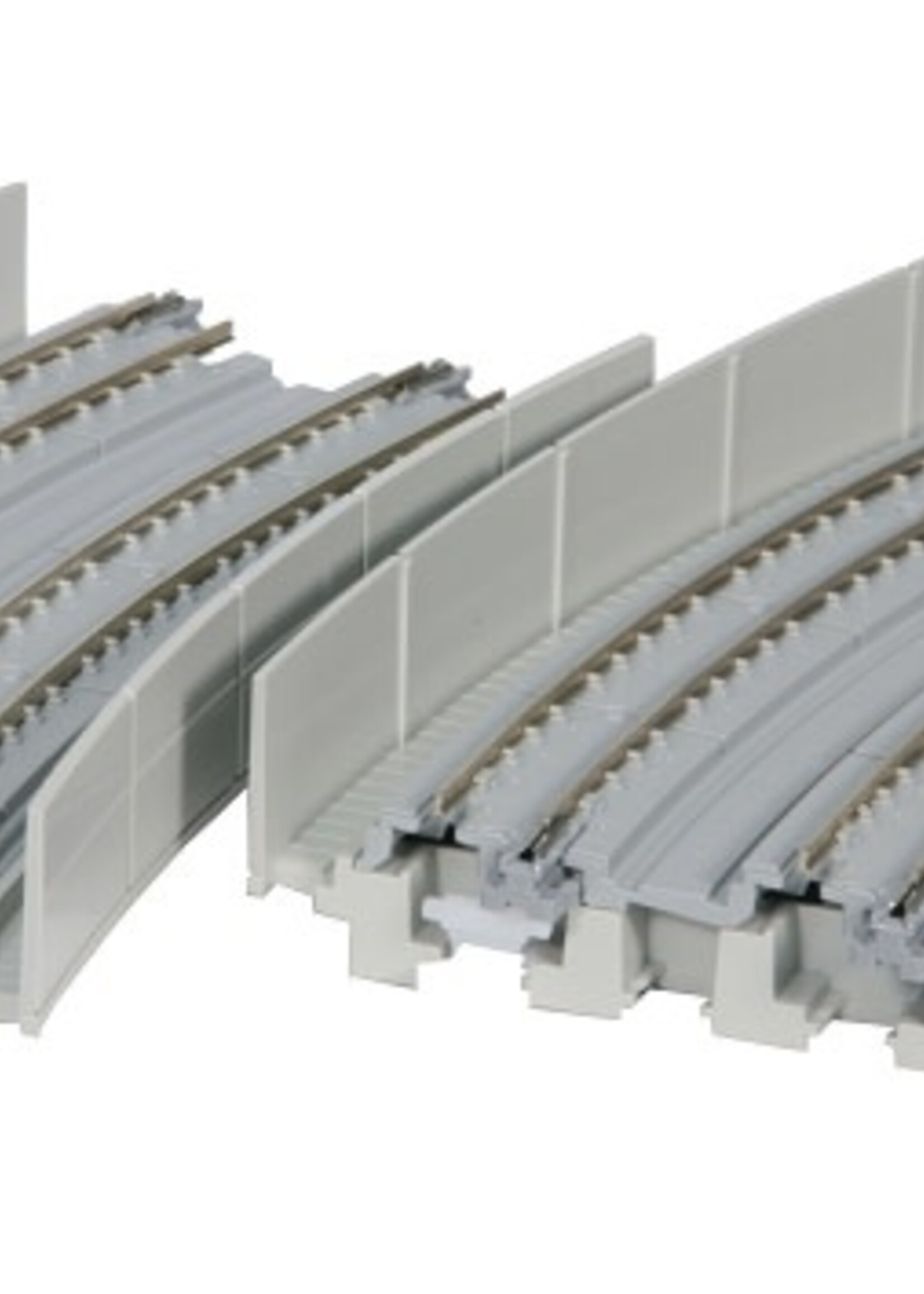 KATO KATO UNITRACK Viadukt-NBS 2-gl. m. geb.Gleis R414/381-22,5°, 2 St. (7077107)