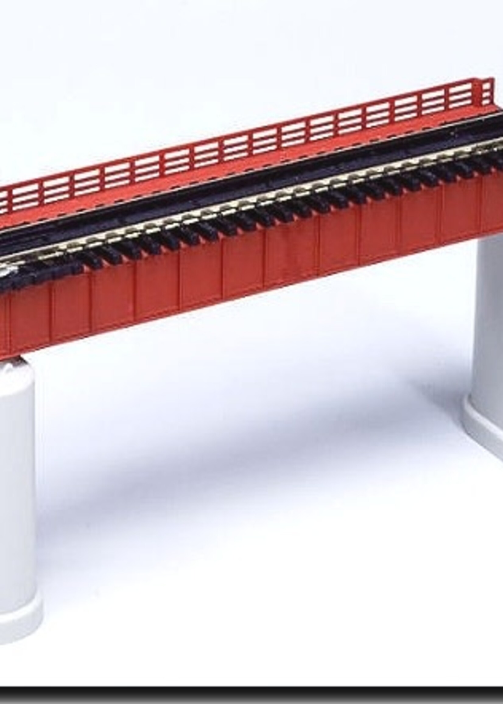 KATO KATO UNITRACK Vorflutbrücke rot mit Gleis  (7077205)