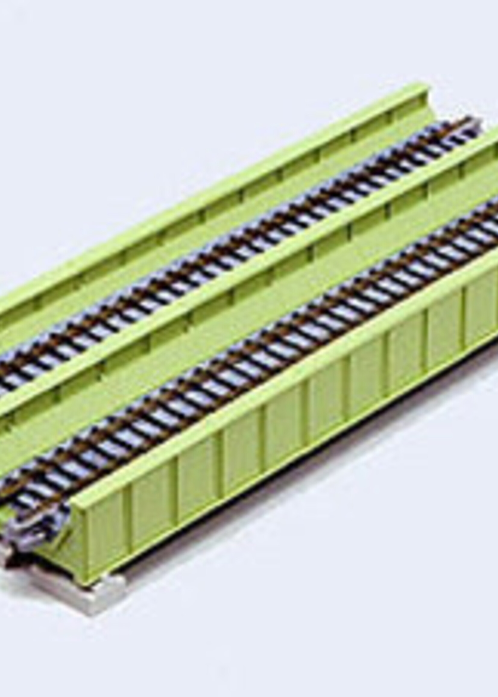 KATO KATO UNITRACK Blechträgerbrücken zweigleisig hellgrün, 186 mm (7077218)