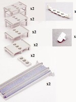 KATO KATO Pfeiler-Set auf- und ab 12-tlg. steigend & 2gl. Rampengleisen (7077309)