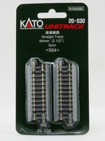 KATO KATO Gleis gerade, 64 mm 2 Stück im Blister (7078005)