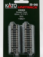 KATO KATO Gleis gerade 62 mm 4 Stück im Blister (7078010)