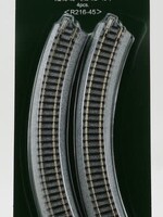 KATO KATO Gleis gebogen R 216-45Â° 4 StÃ¼ck im Blister (7078112)