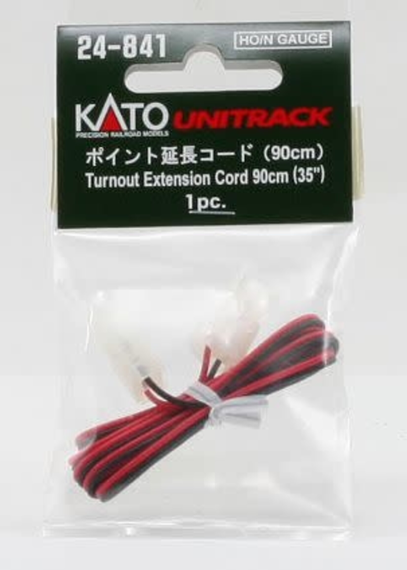 KATO KATO Verlängerungskabel Weiche rot-schwarz mit Stecker 90 cm (7078502)