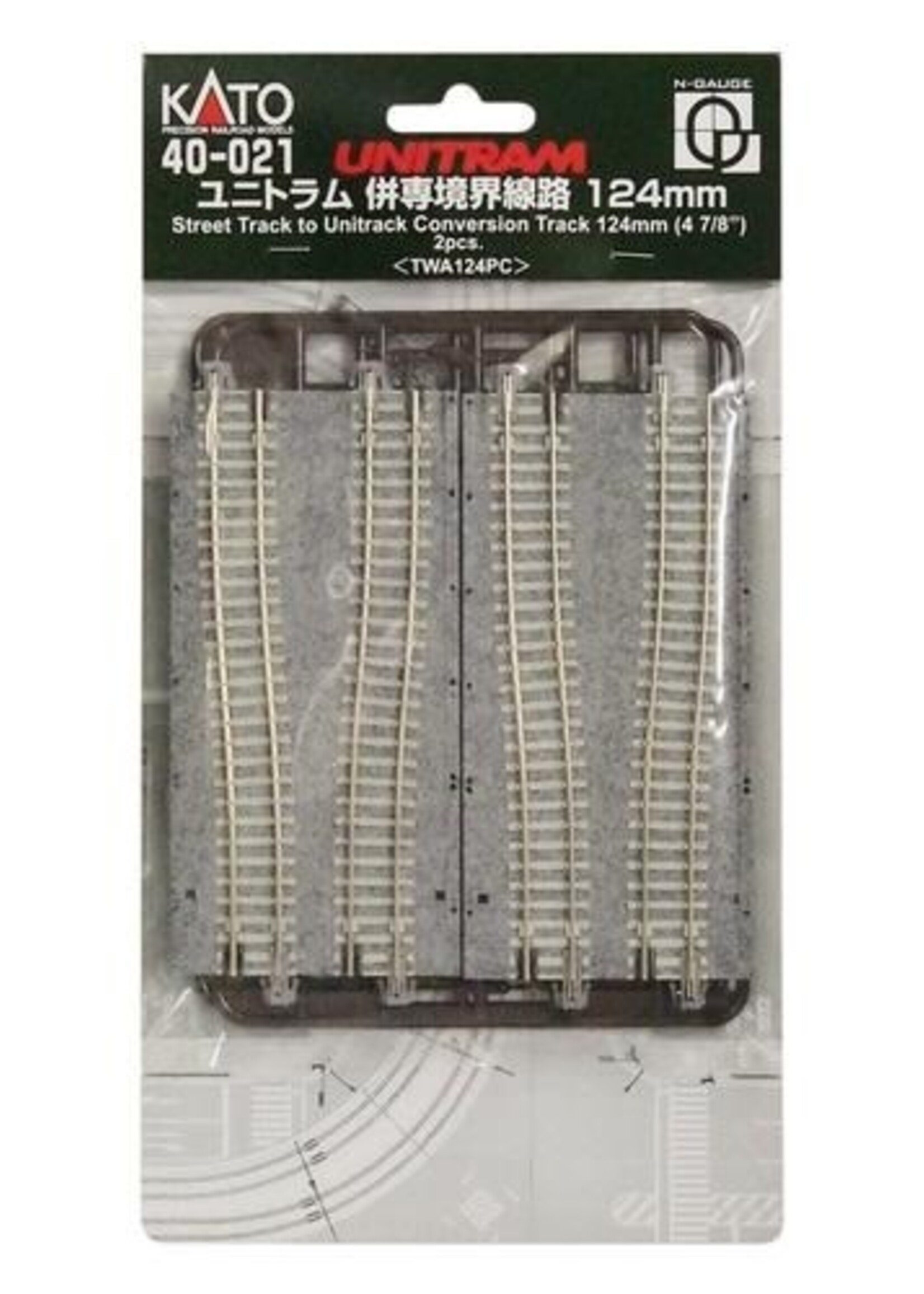 KATO-UNITRAM KATO Übergangsgleis, 2-gleisig Unitram zu Unitrack (7078684)