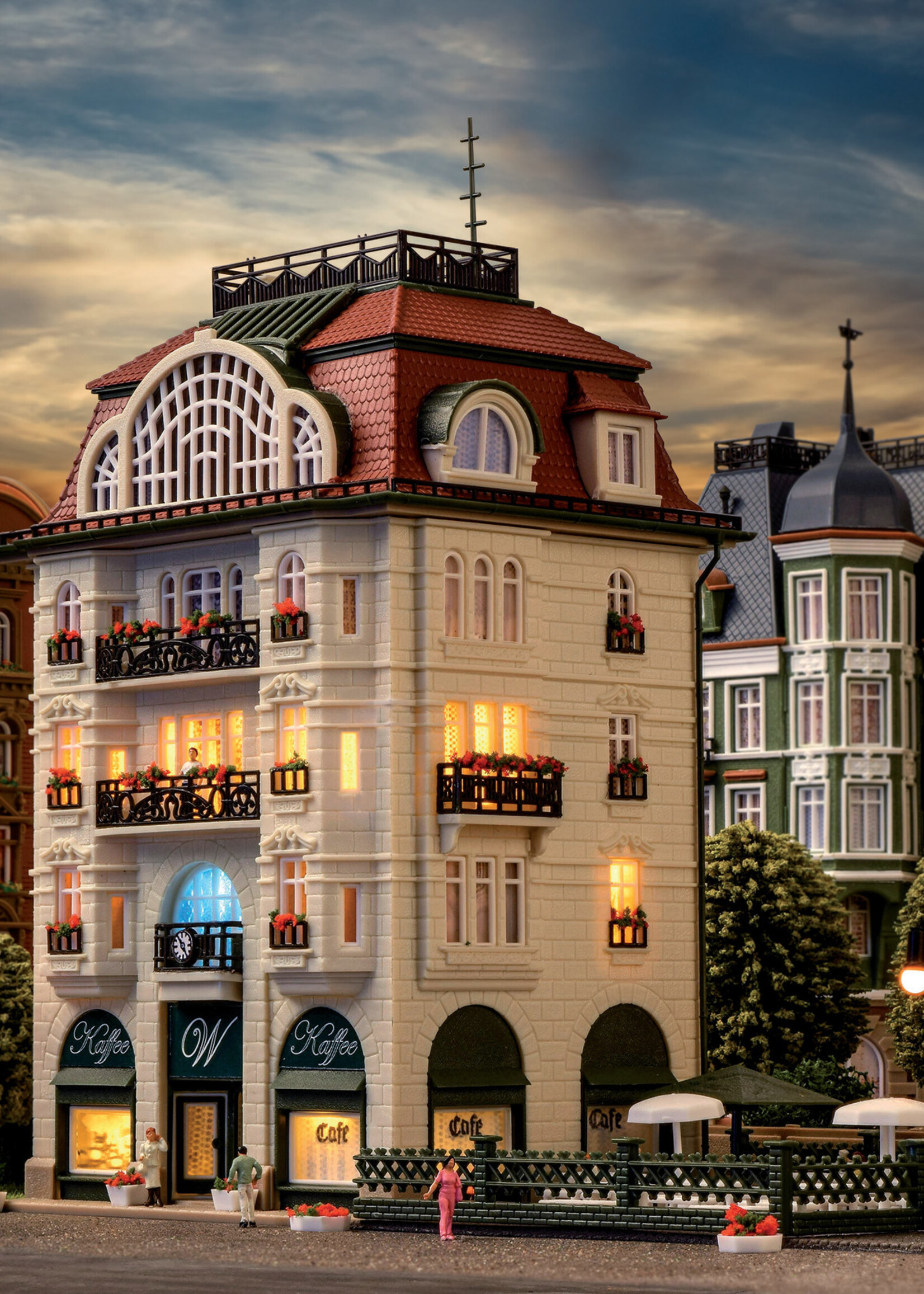 VOLLMER VOLLMER 47663 N Boutique Babyland mit Inneneinrichtung undLED-Beleuchtung, Funktionsbausatz