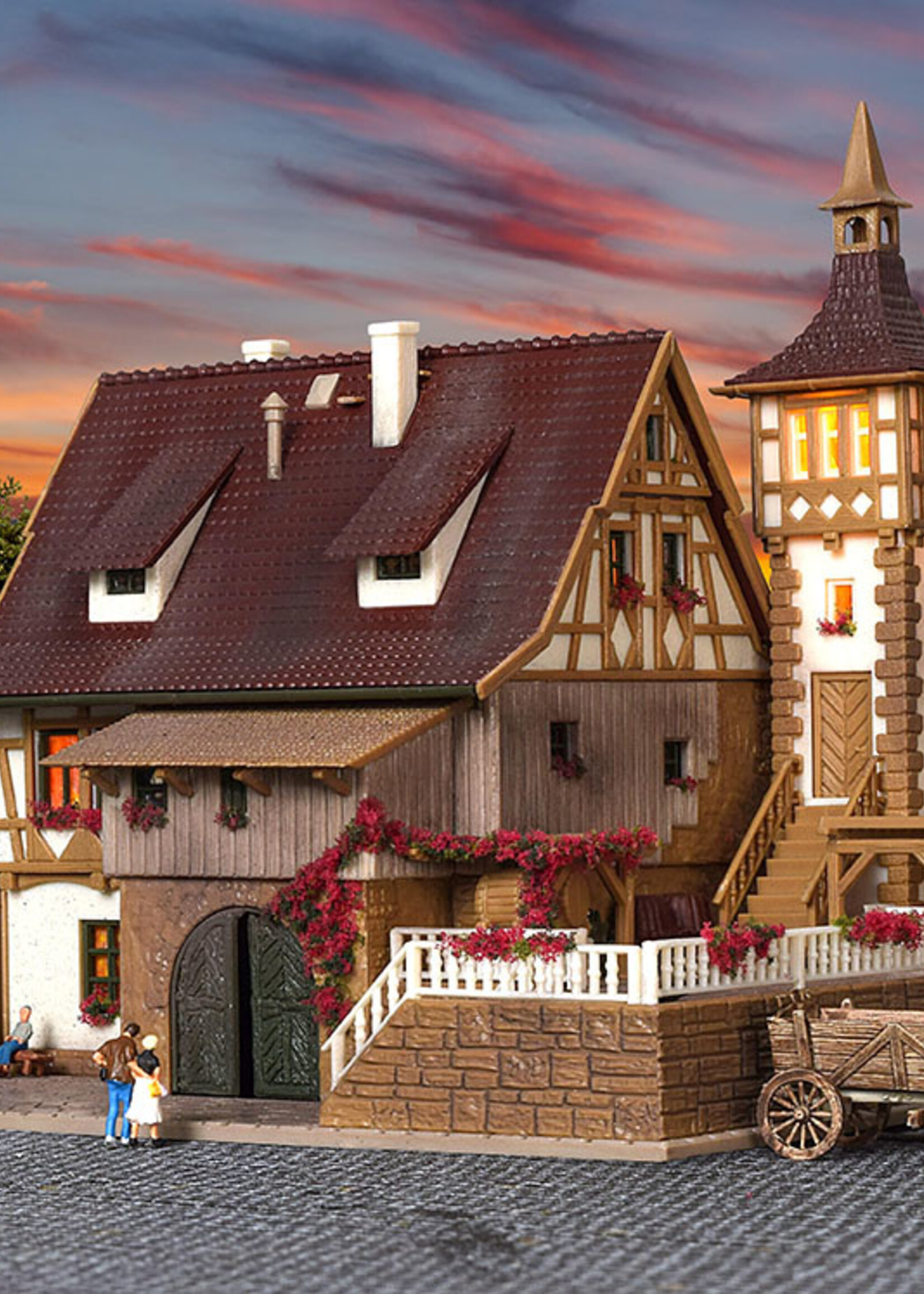 VOLLMER VOLLMER 47689 N Getränkehandlung mit LED-Beleuchtung,Funktionsbausatz