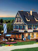 VOLLMER VOLLMER 47698 N Café-Bistro mit Inneneinrichtung undLED-Beleuchtung, Funktionsbausatz