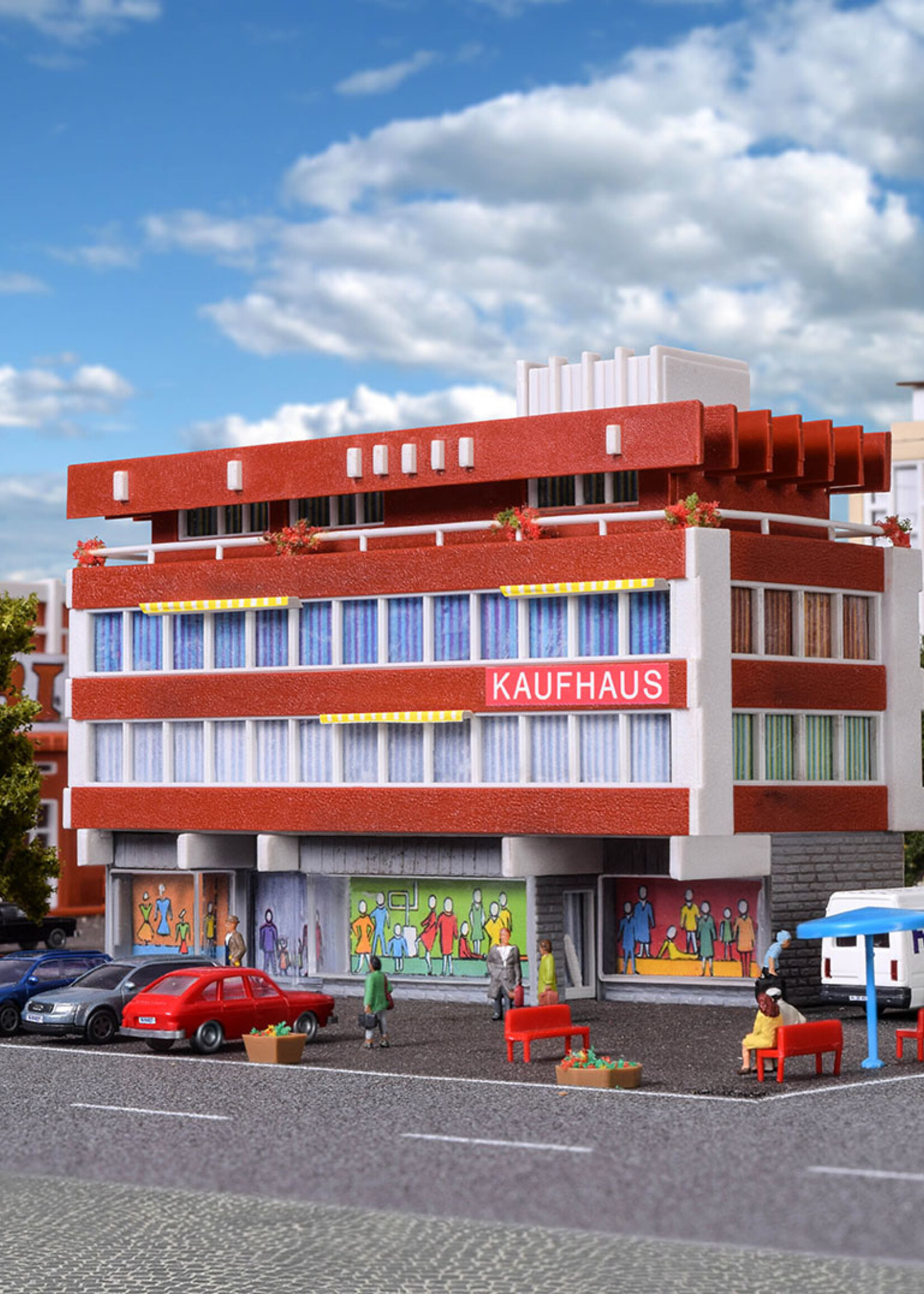 VOLLMER VOLLMER 47726 N Postamt mit Nebengebäude und Bushaltestelle