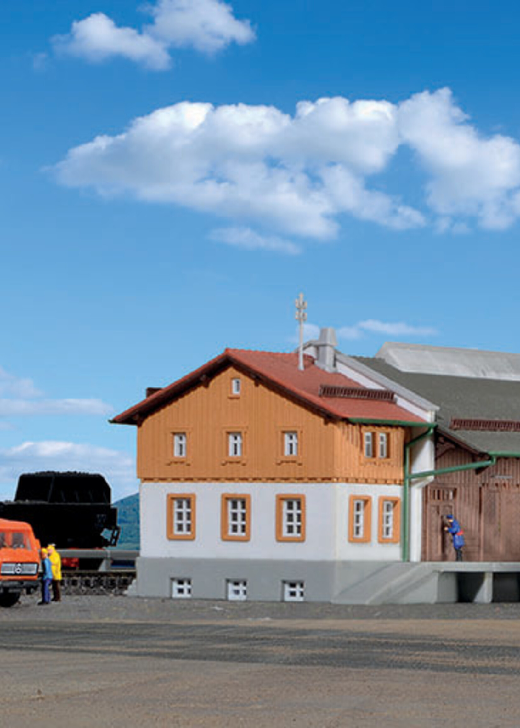 KIBRI 36606 Z GUTERHALLE+UBERLADEKRAN