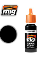 AMMO MIG AMMO MIG 0032 SATIN BLACK JAR 17ML