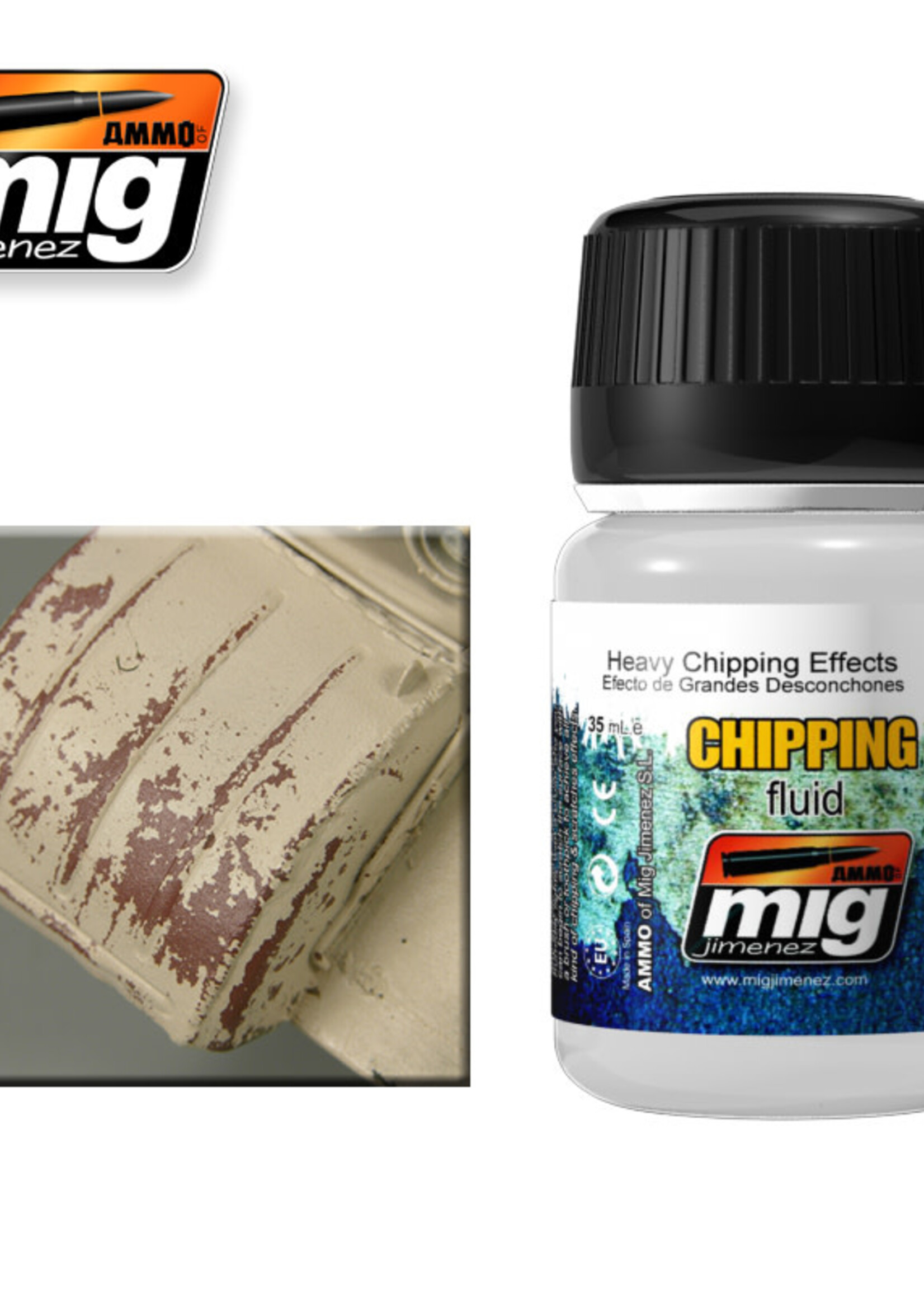 AMMO MIG AMMO MIG 2011 HEAVY CHIPPING EFFECTS JAR 35 ML