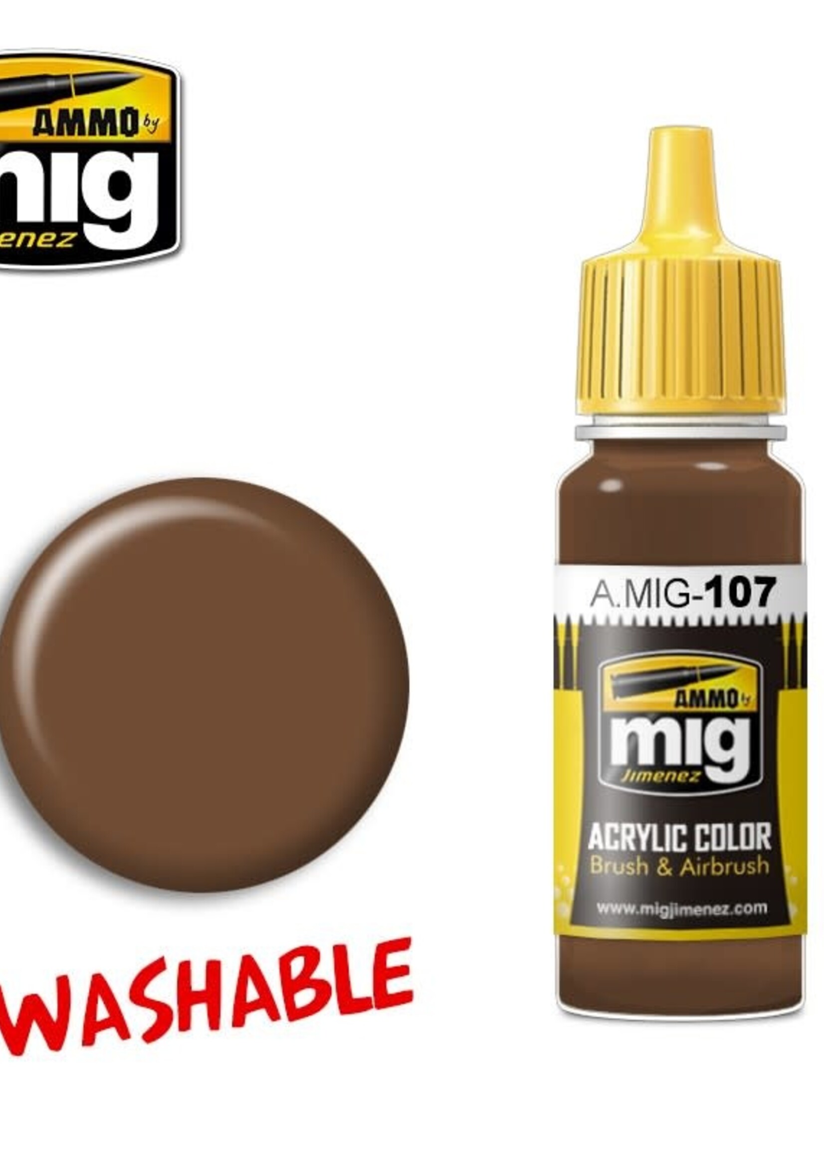 AMMO MIG AMMO MIG 0107 WASHABLE EARTH JAR 17ML