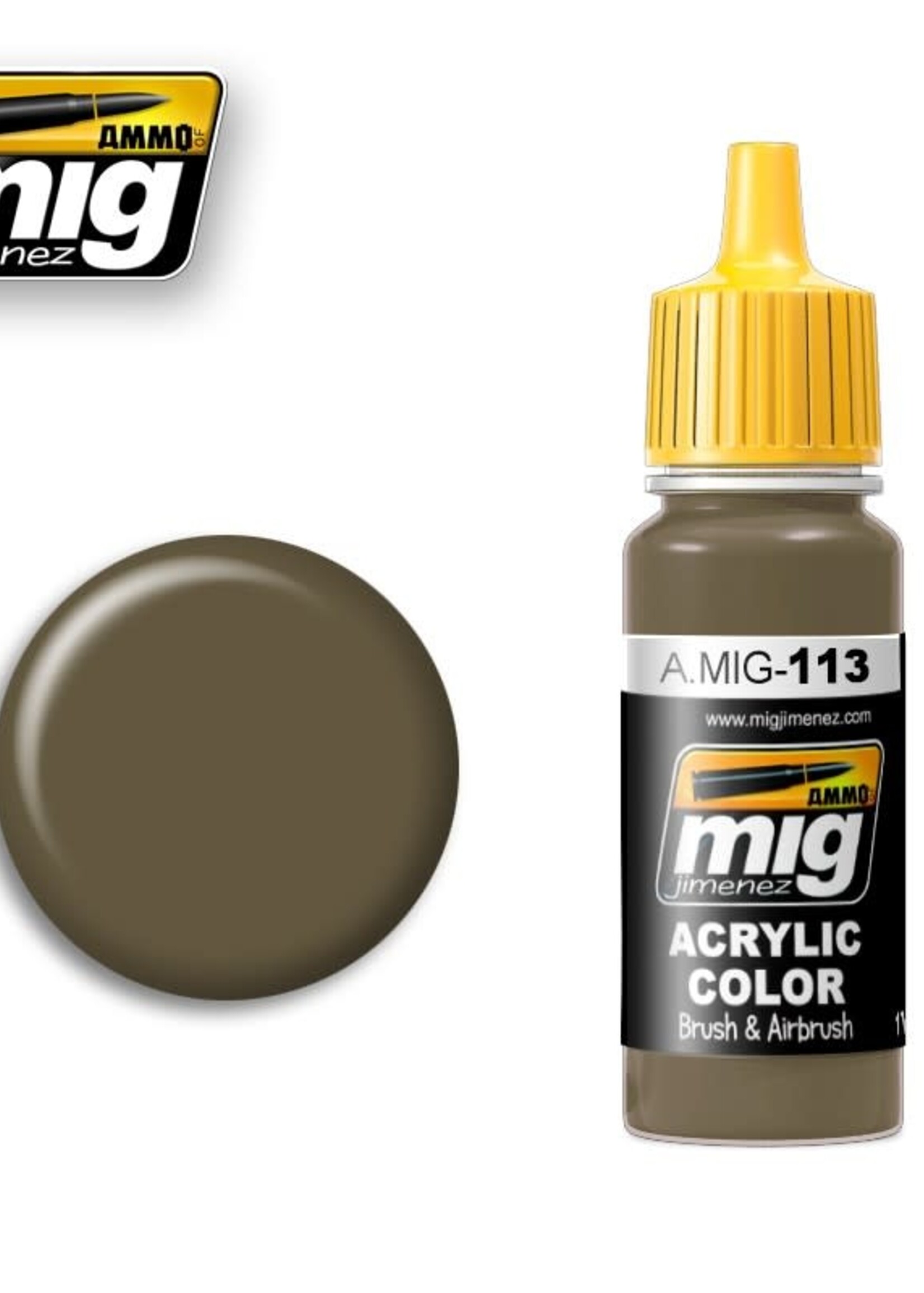 AMMO MIG AMMO MIG 0113 KHAKI GREEN NÃ‚Âº3 BRITISH 1939-42 JAR 17ML