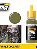 AMMO MIG AMMO MIG 0220 FS 34151 ZINC CHROMATE GREEN INTERIOR GREEN JAR 17ML