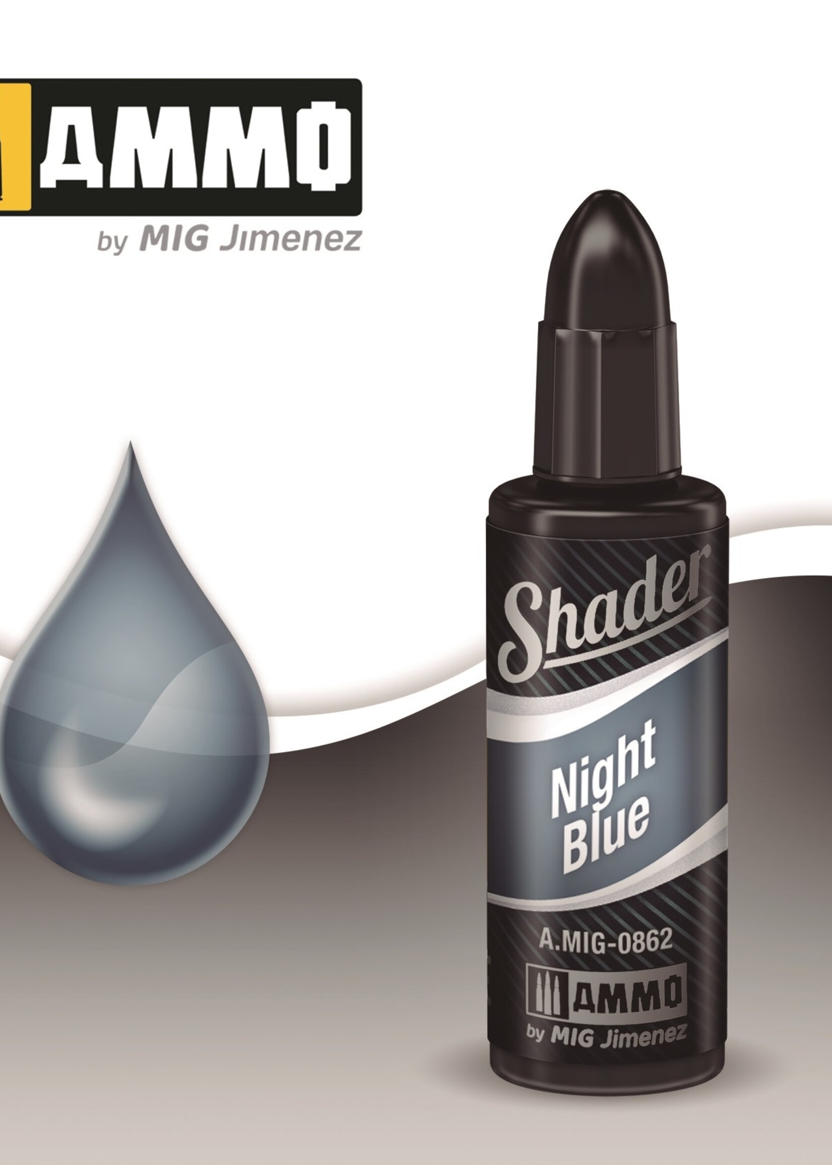 AMMO MIG AMMO MIG 0862 SHADERS NIGHT BLUE JAR 10ML