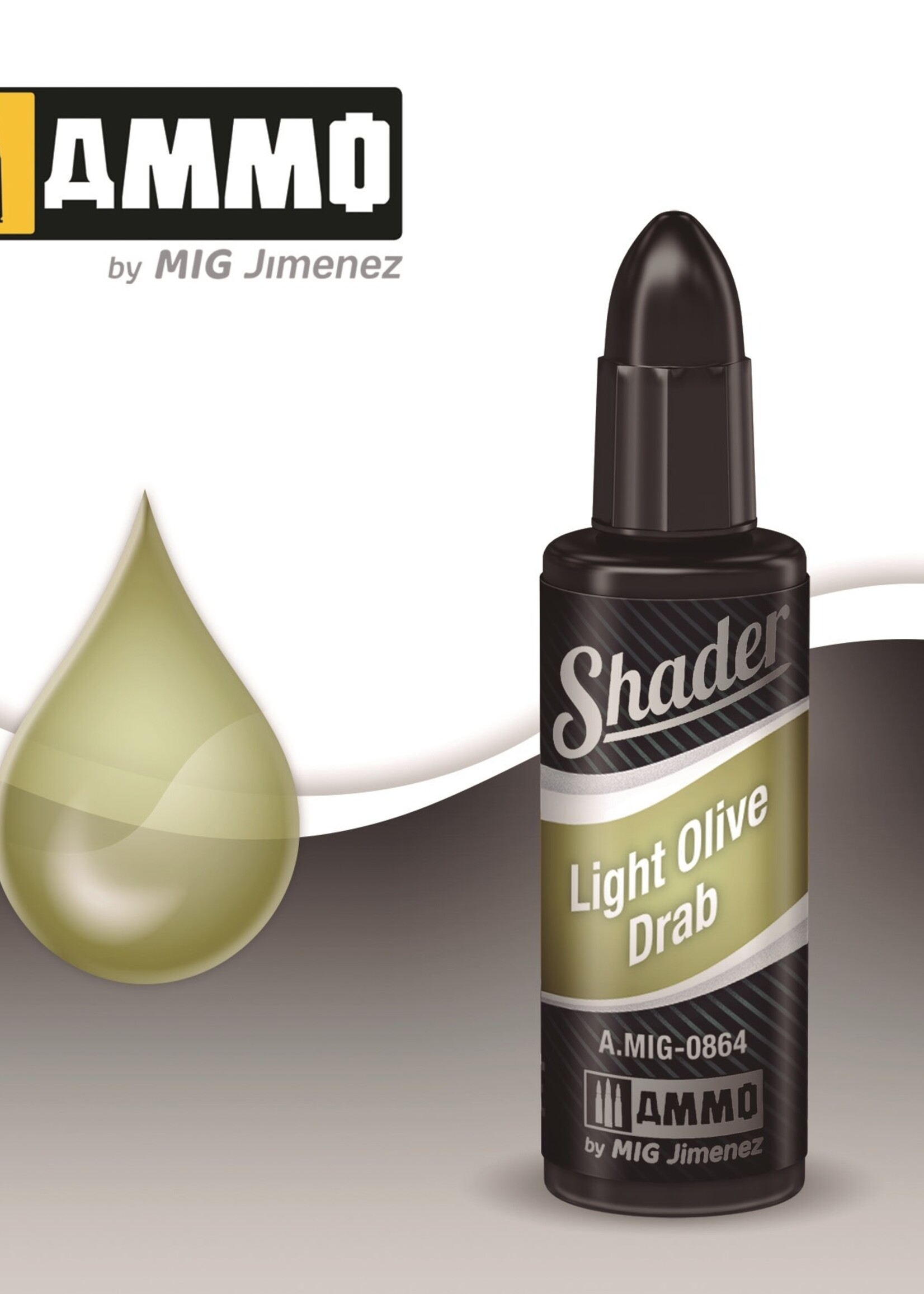AMMO MIG AMMO MIG 0864 SHADERS LIGHT OLIVE DRAB JAR 10ML