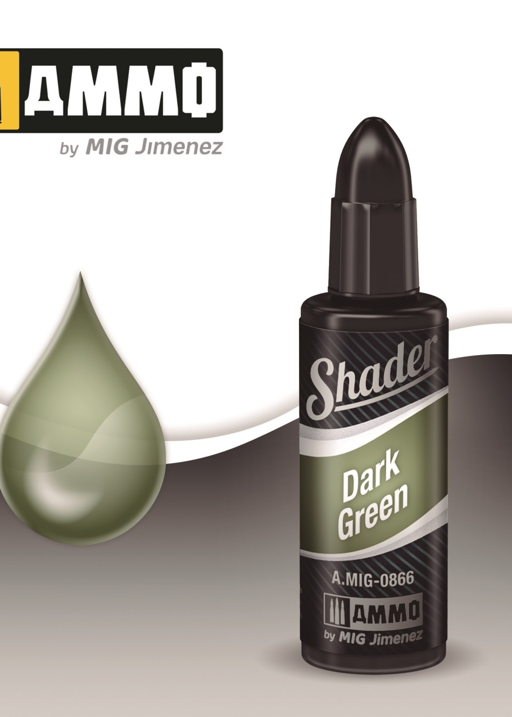 AMMO MIG AMMO MIG 0866 SHADERS DARK GREEN JAR 10ML