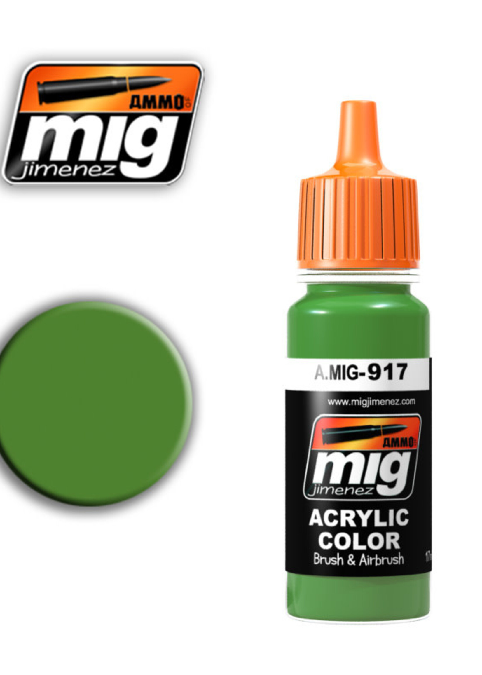 AMMO MIG AMMO MIG 0917 LIGHT GREEN JAR 17ML
