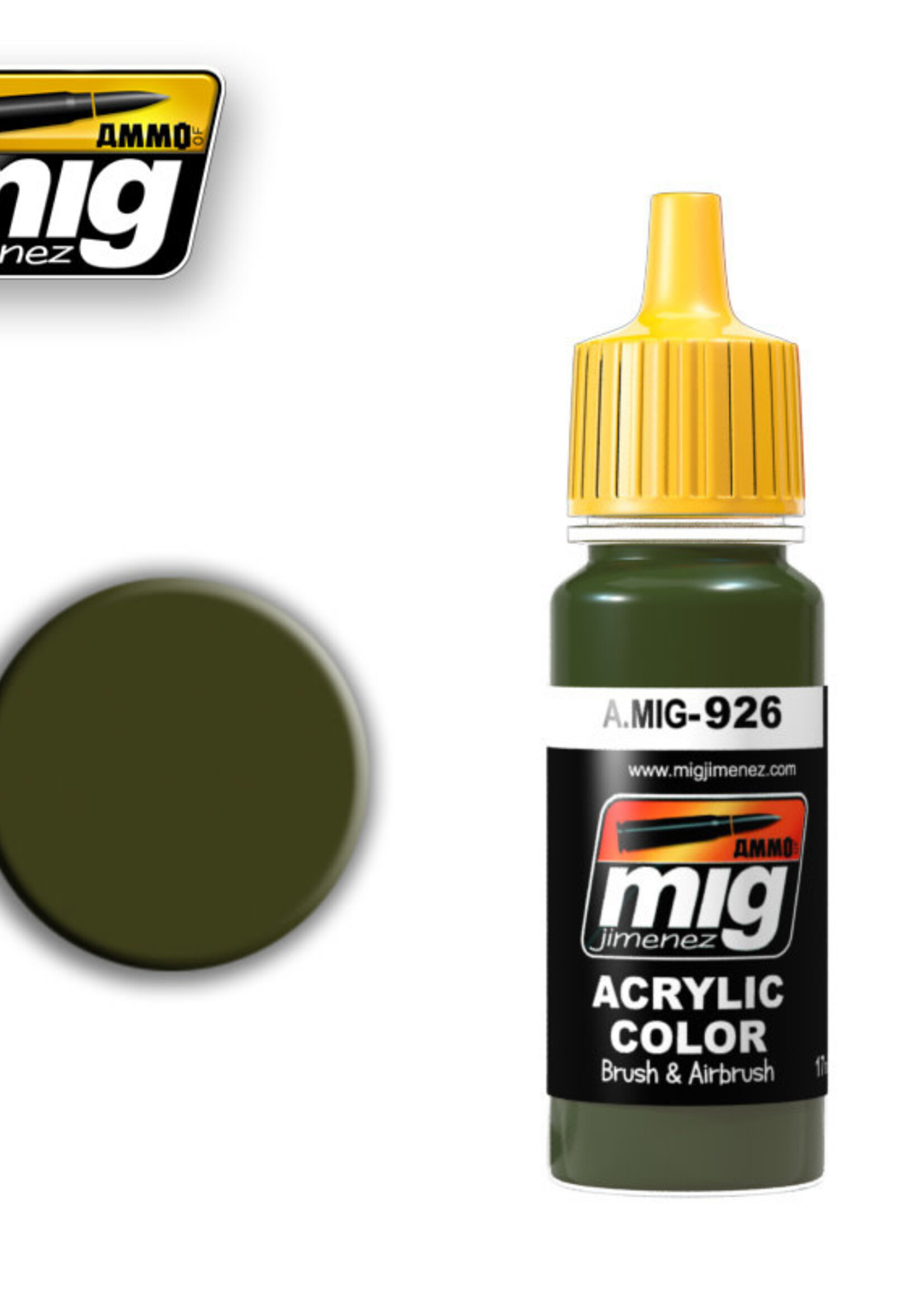 AMMO MIG AMMO MIG 0926 OLIVE DRAB BASE JAR 17ML