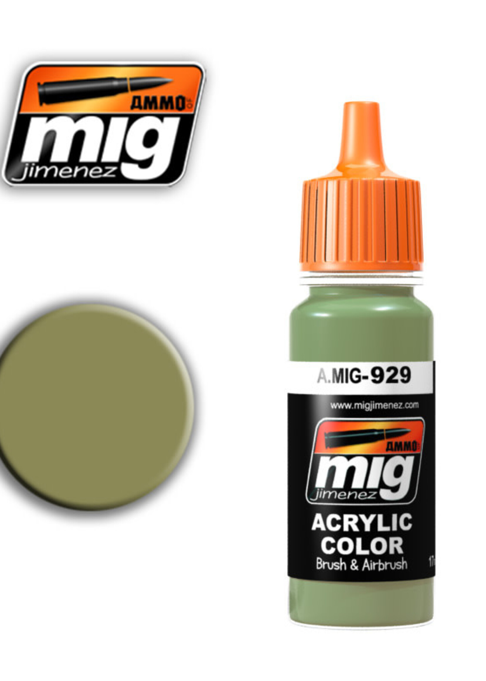 AMMO MIG AMMO MIG 0929 OLIVE DRAB SHINE JAR 17ML