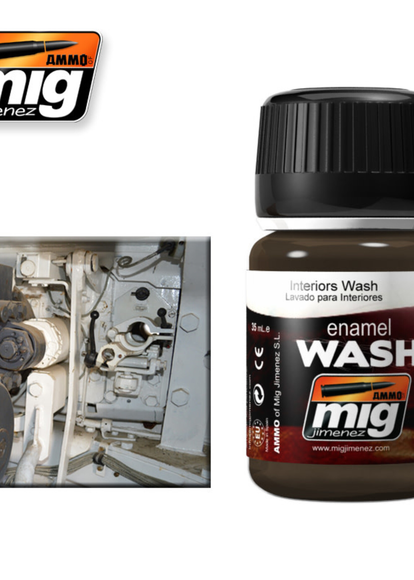 AMMO MIG AMMO MIG 1003 WASH INTERIORS JAR 35 ML