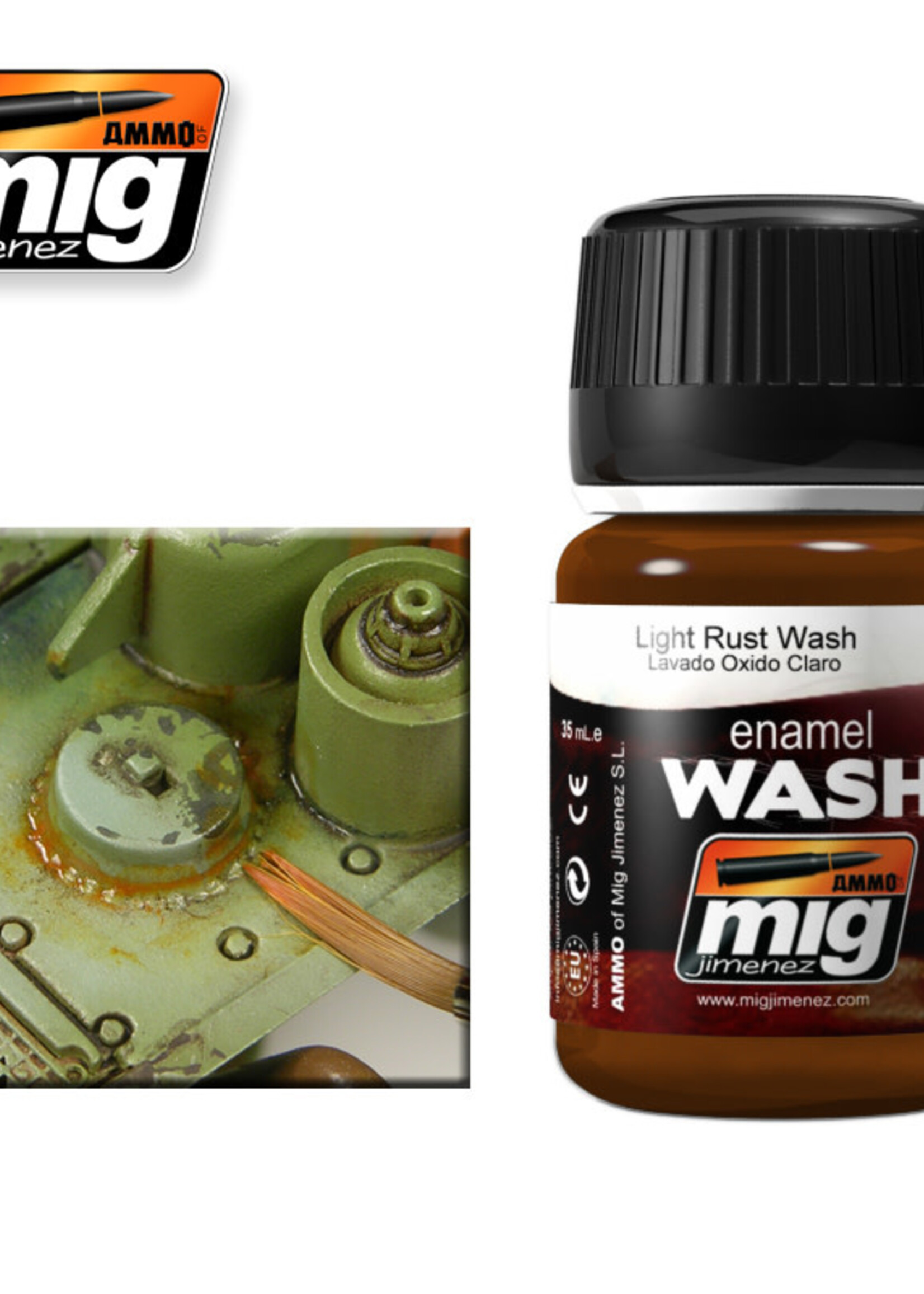 AMMO MIG AMMO MIG 1004 WASH LIGHT RUST JAR 35 ML