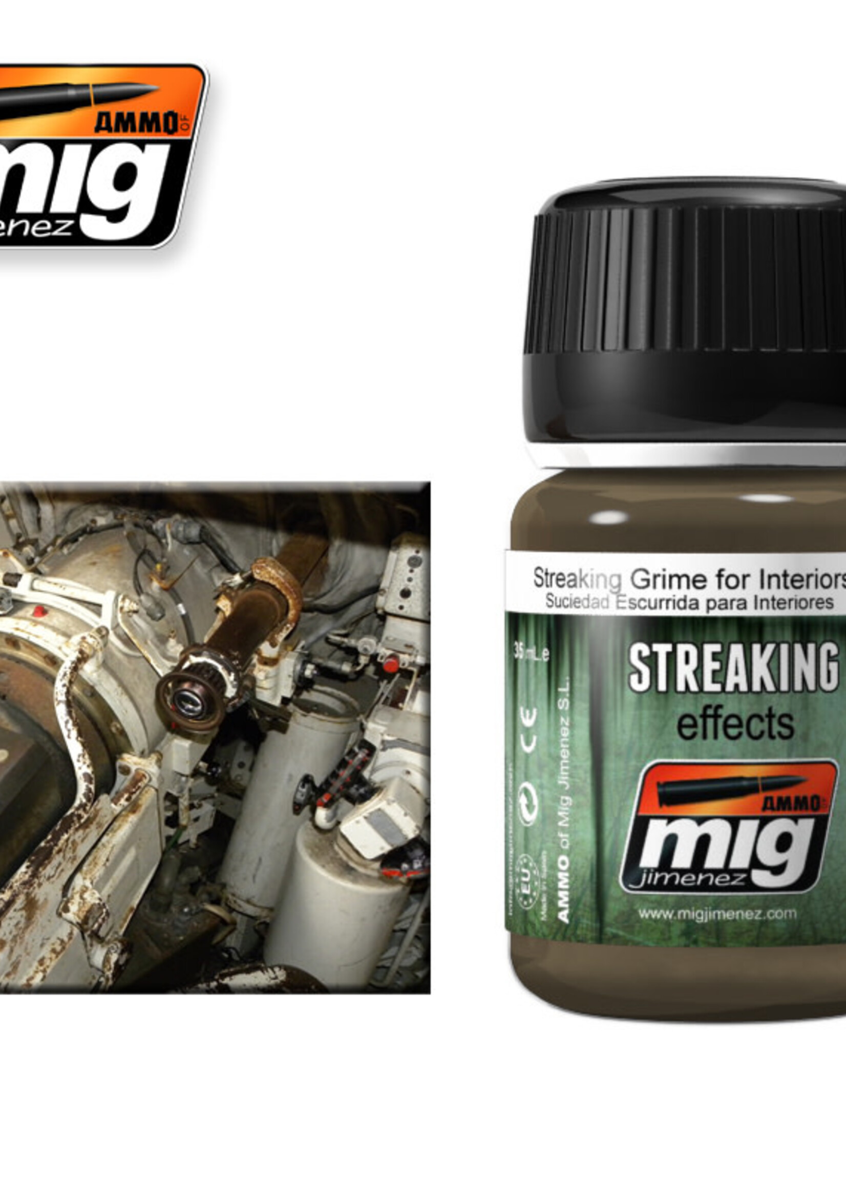 AMMO MIG AMMO MIG 1200 STREAKING GRIME INTERIORS JAR 35 ML