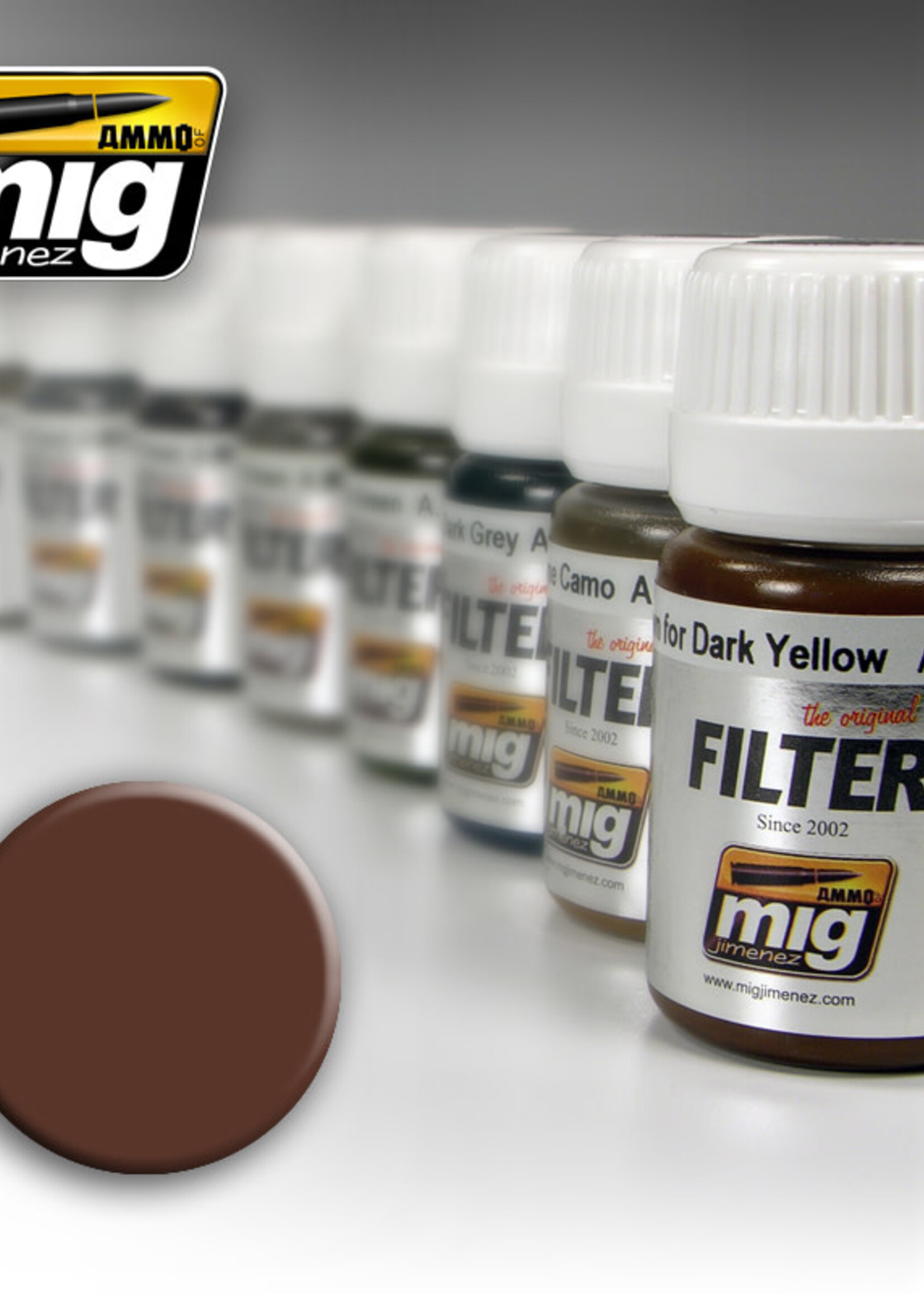 AMMO MIG AMMO MIG 1500 BROWN FOR WHITE JAR 35 ML
