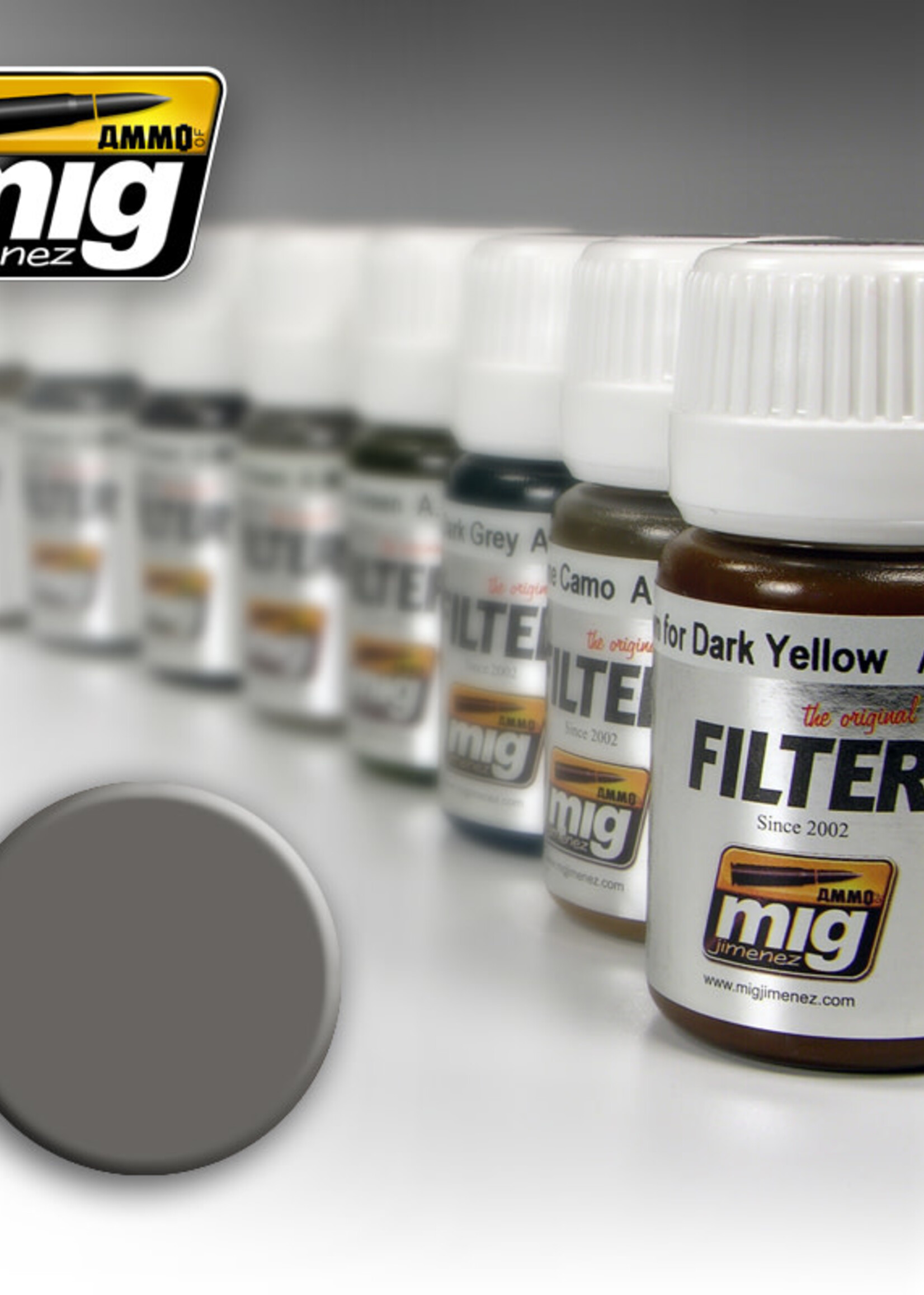 AMMO MIG AMMO MIG 1501 GREY FOR WHITE JAR 35 ML