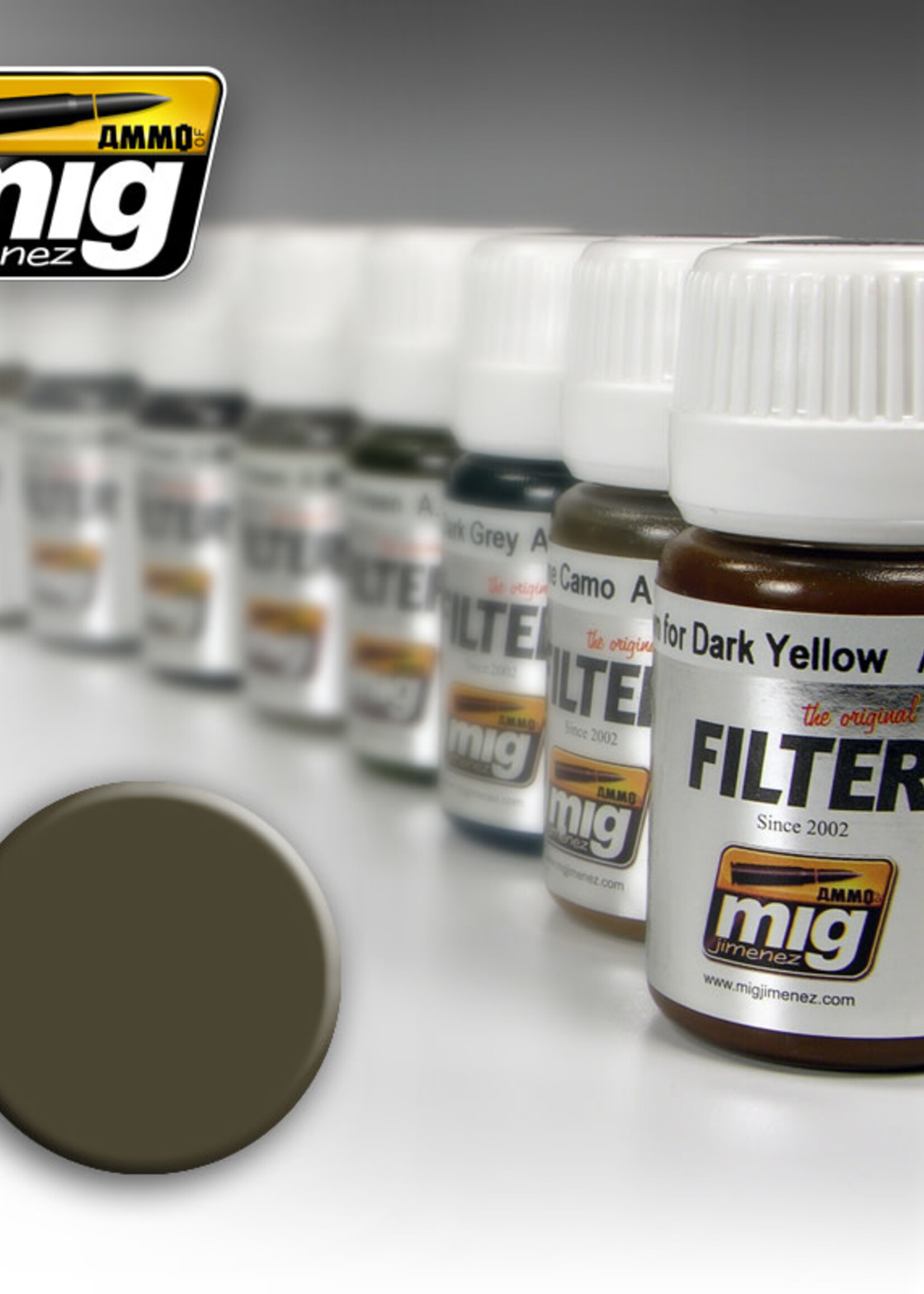 AMMO MIG AMMO MIG 1502 DARK GREY FOR WHITE JAR 35 ML