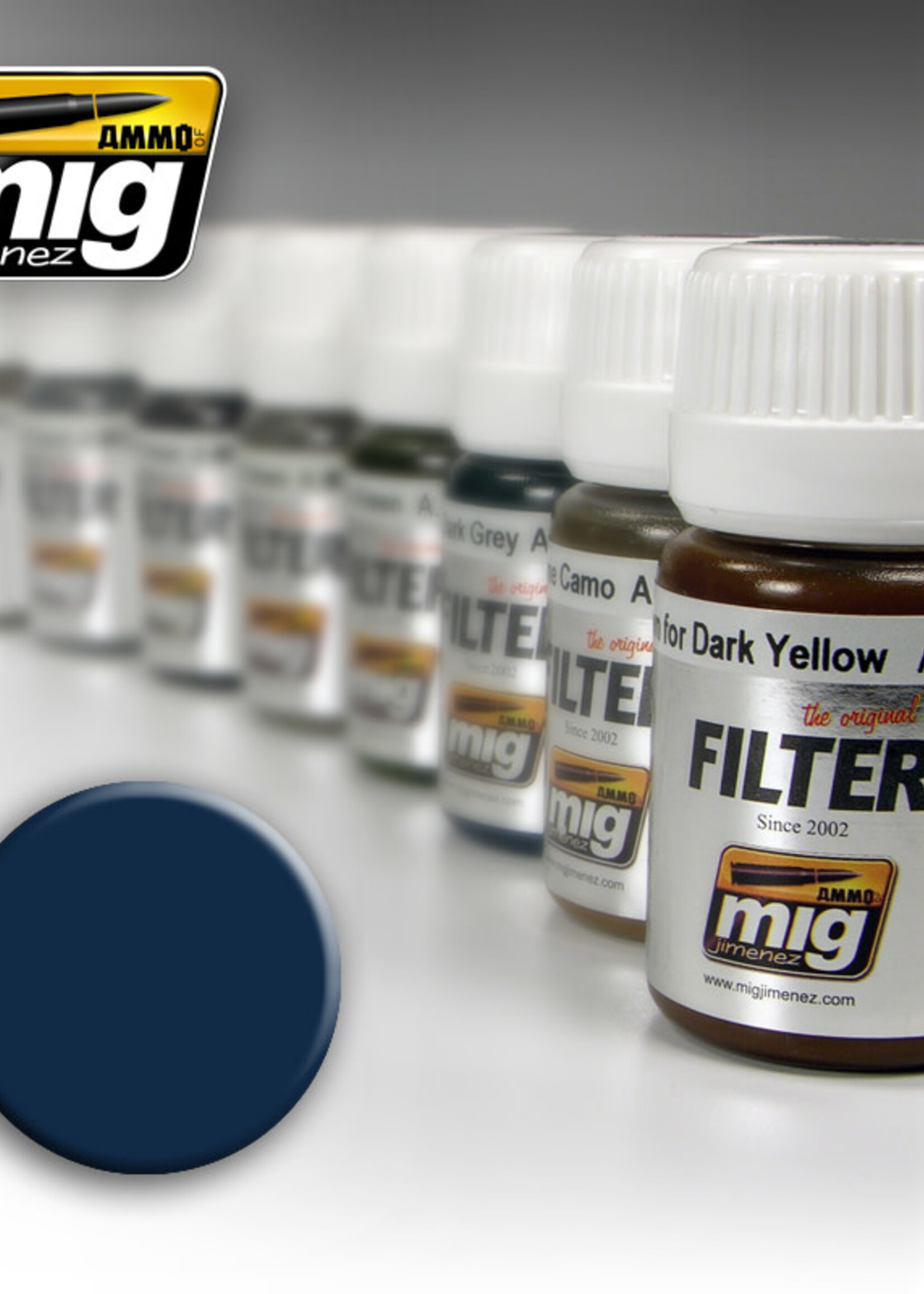 AMMO MIG AMMO MIG 1509 BLUE FOR DARK GREY JAR 35 ML