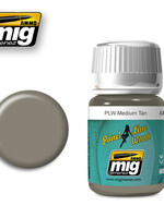 AMMO MIG AMMO MIG 1606 PANEL LINE WASH MEDIUM TAN JAR 35 ML