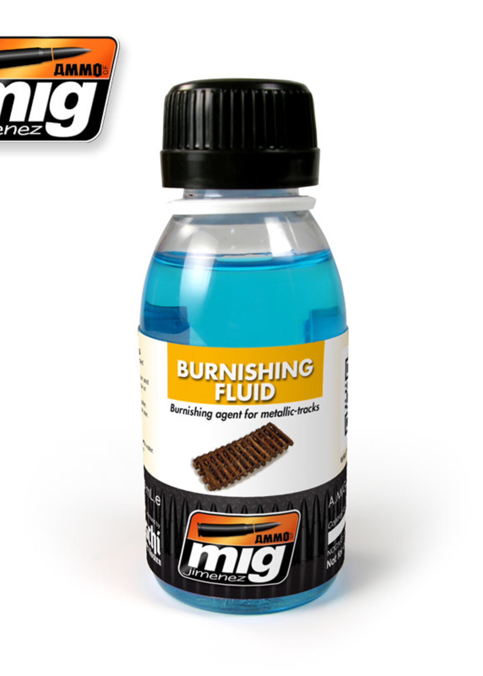 AMMO MIG AMMO MIG 2020 METALLIC TRACKS BURNISHING FLUID JAR 100 ML