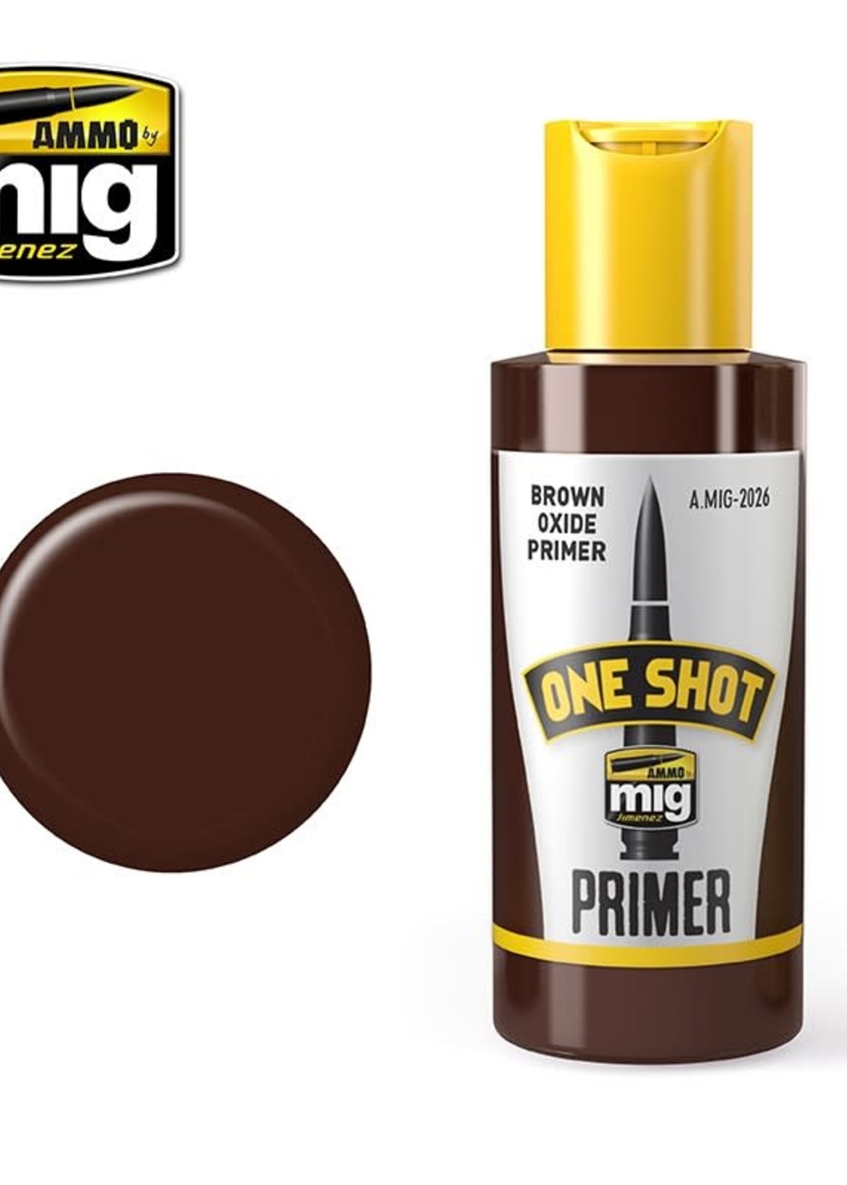 AMMO MIG AMMO MIG 2026 ONE SHOT PRIMER - BROWN OXIDE JAR 60 ML