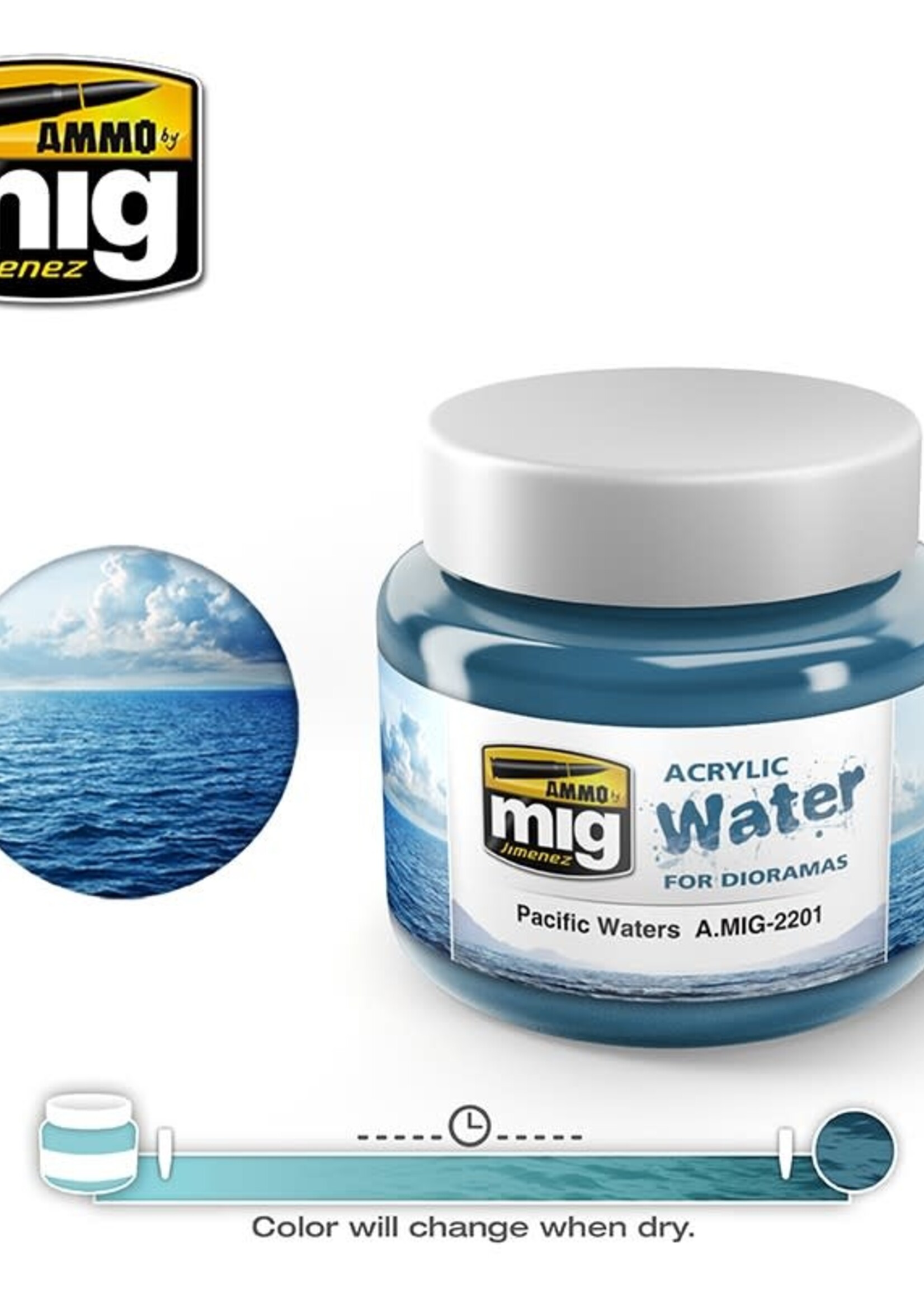 AMMO MIG AMMO MIG 2201 PACIFIC WATERS JAR 250 ML