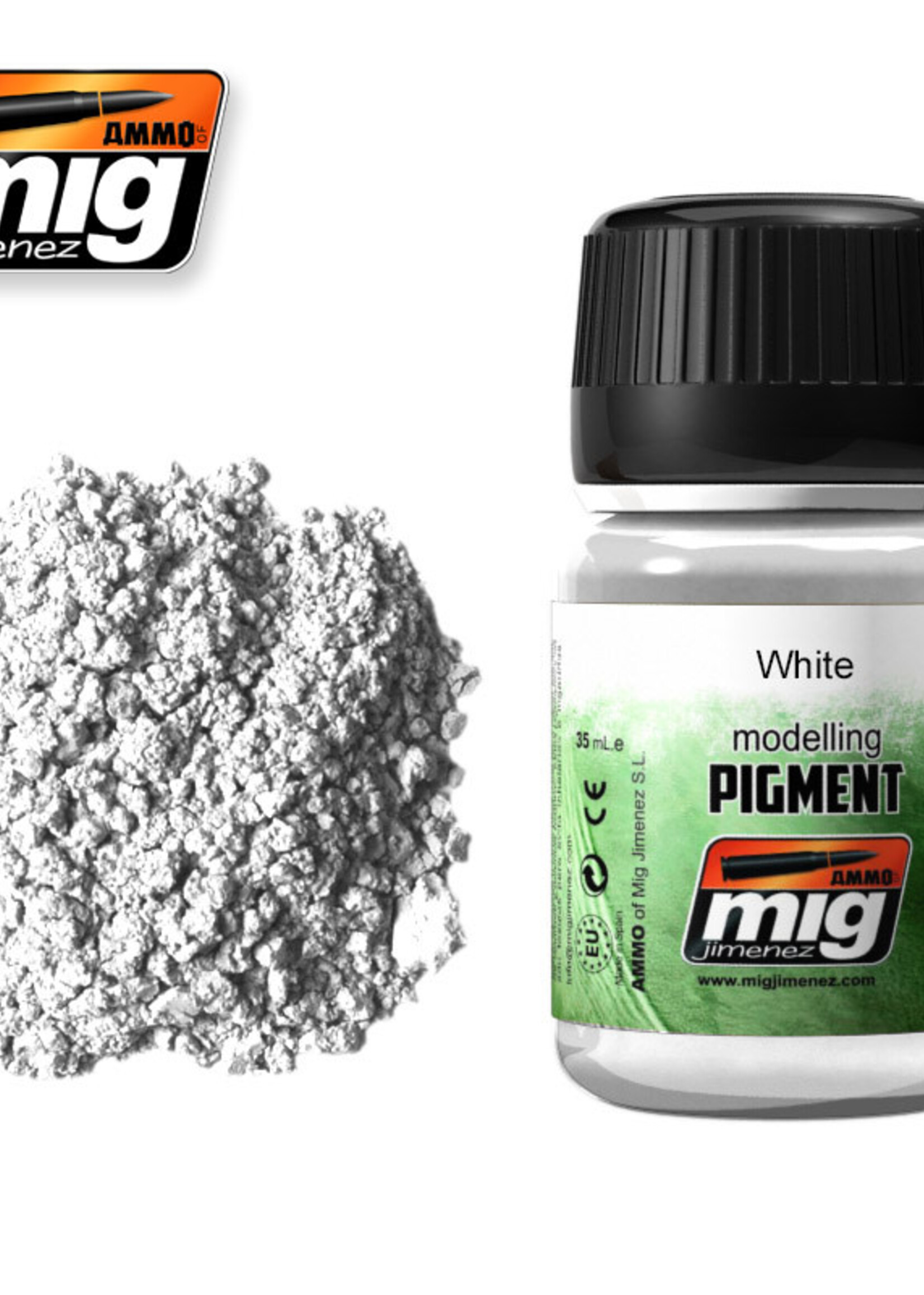 AMMO MIG AMMO MIG 3016 SUPERFINE PIGMENT WHITE JAR 35 ML