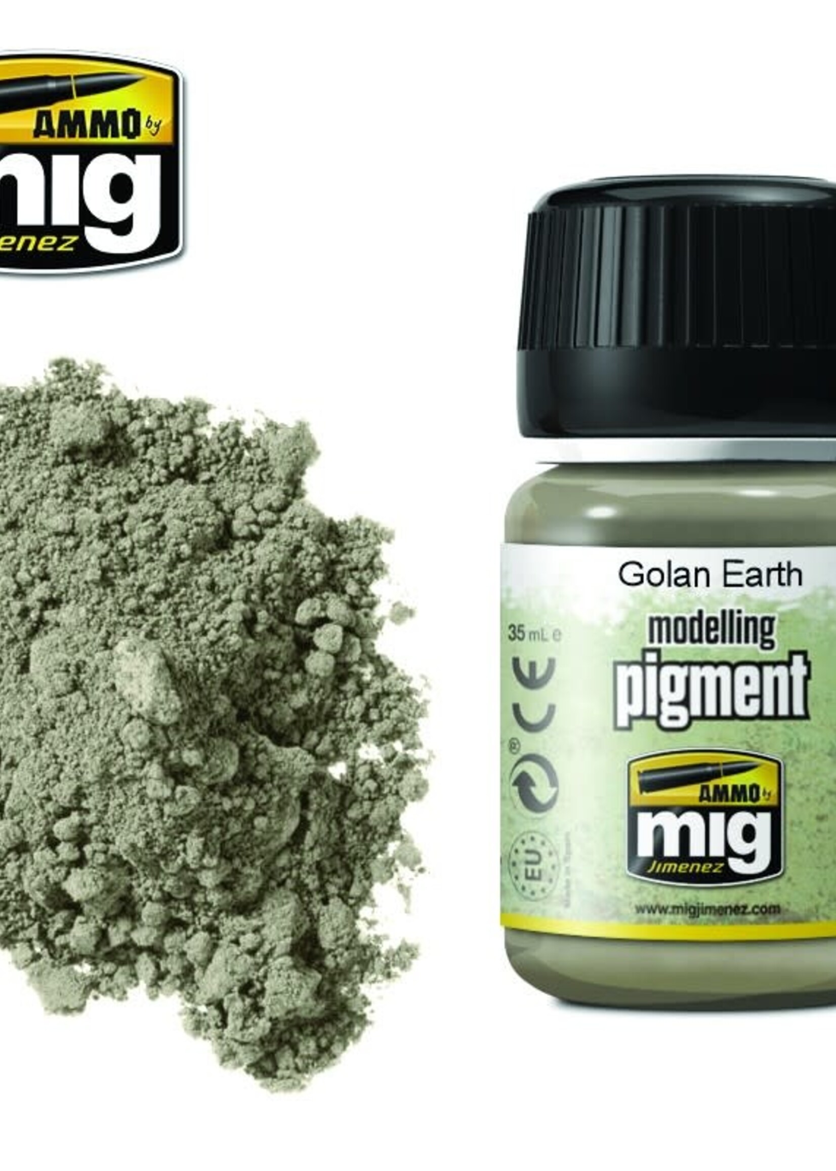 AMMO MIG AMMO MIG 3026 SUPERFINE PIGMENT GOLAN EARTH JAR 35 ML