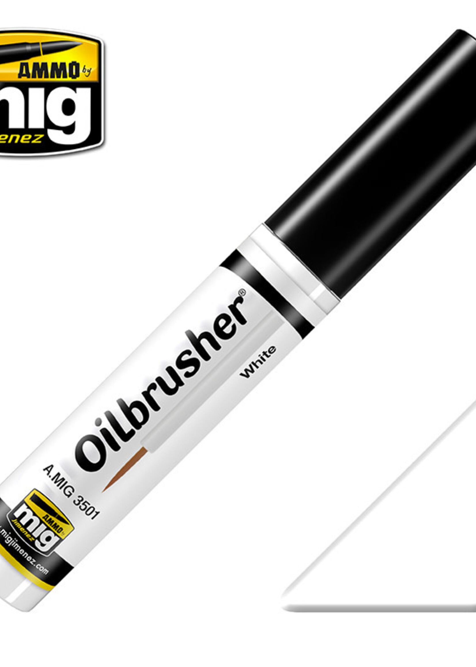 AMMO MIG AMMO MIG 3501 OILBRUSHERS WHITE JAR 10 ML