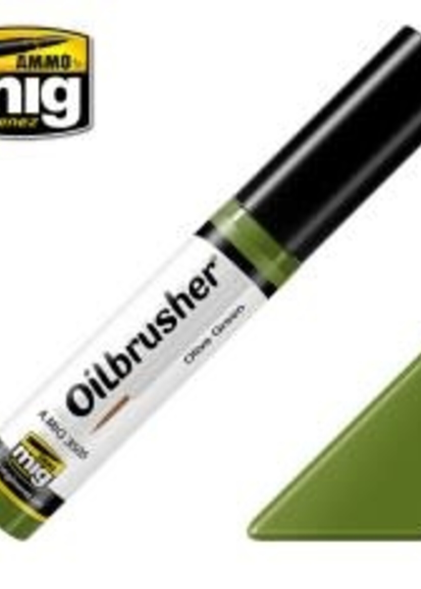 AMMO MIG AMMO MIG 3505 OILBRUSHERS OLIVE GREEN JAR 10 ML